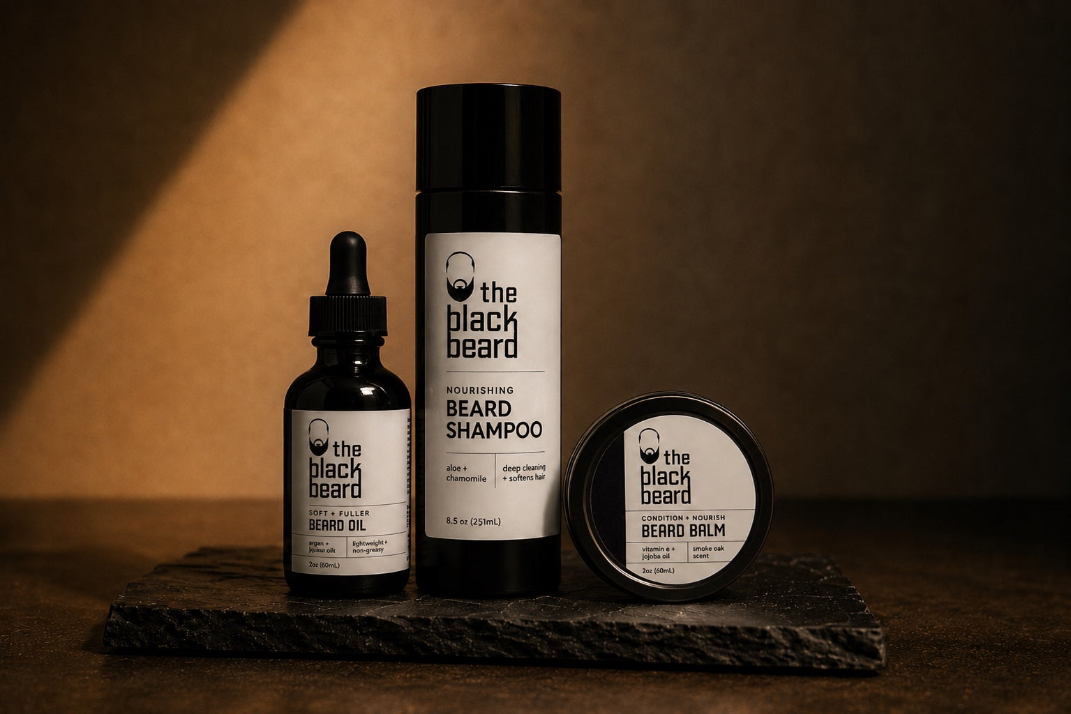 The Elevation Set products on a warm dark background