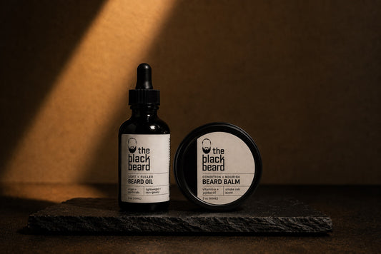 The Foundation Set products on a warm dark background